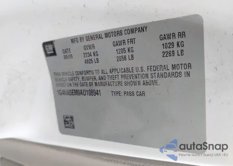 2010 Buick Lucerne Cx из США, поврежденный, VIN 1G4HA5EM9AU108941